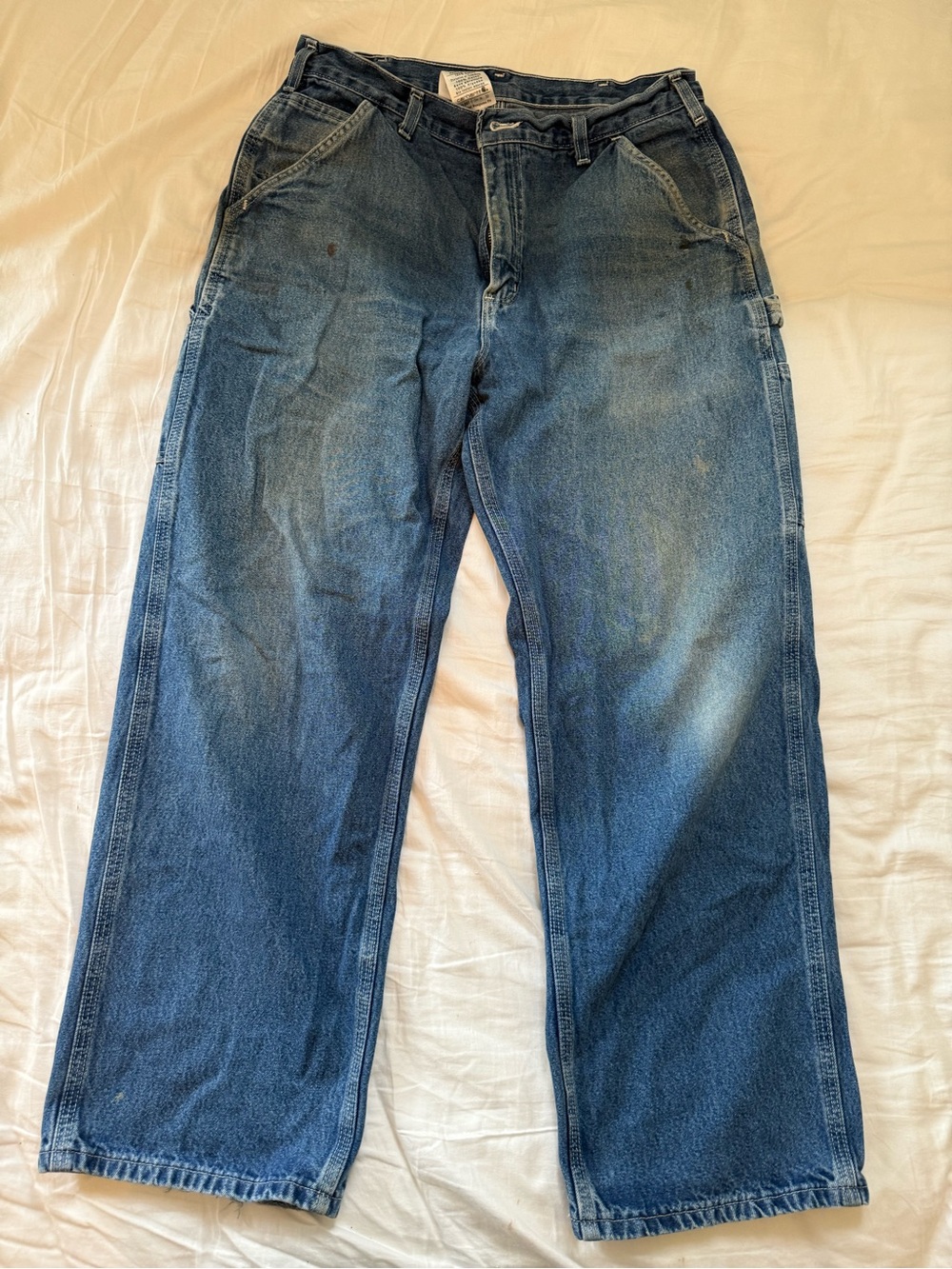 Carhartt Men’s Dark Blue Relaxed Fit Jeans